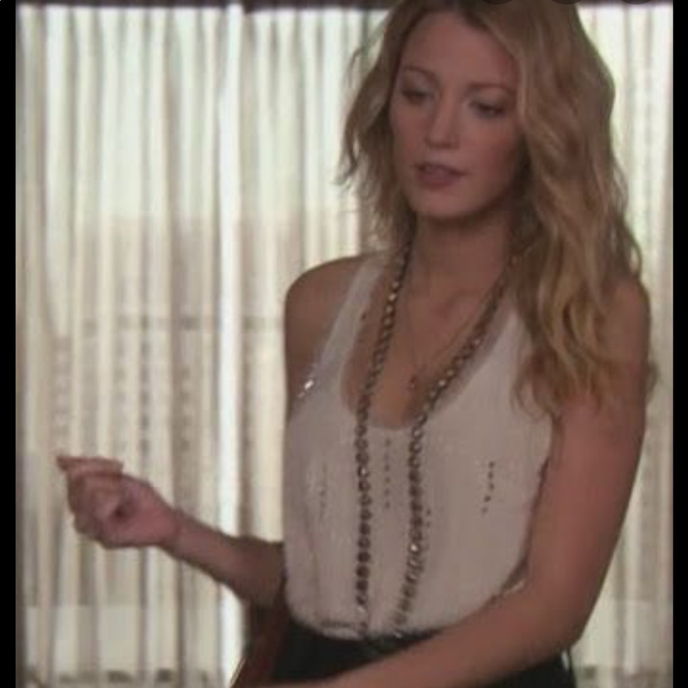 Madison Marcus embellished tío ASO Gossip Girl